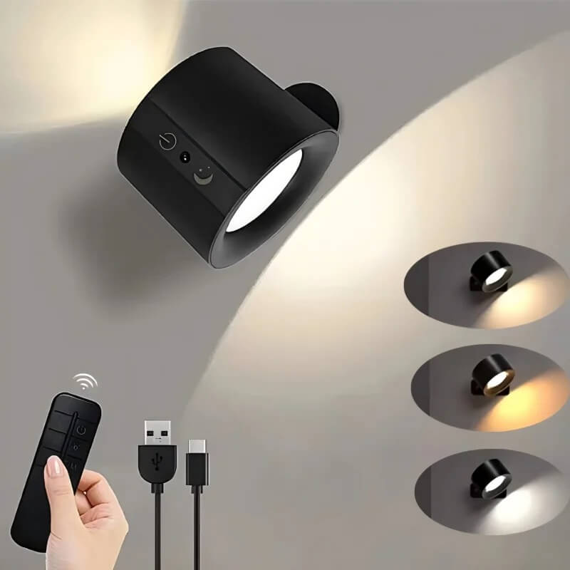 Remote-Controlled LED Wall Light with Magnetic Attachment