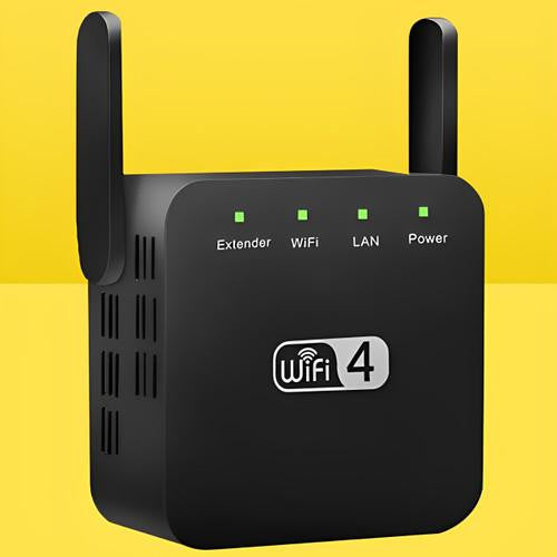 Home Signal Booster with Long-Range Antenna and Multi-User Capability
