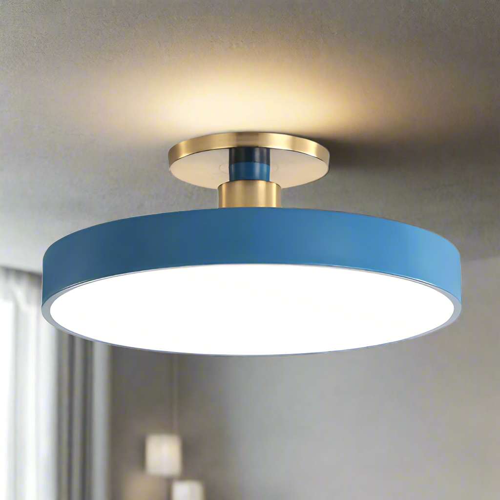 Round Flush Mount Ceiling Light with Minimalist Design