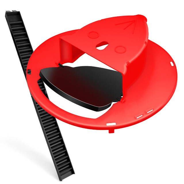 Mouse Trap with Automatic Bucket, Dual Climbing Ladders, and Self-Reset