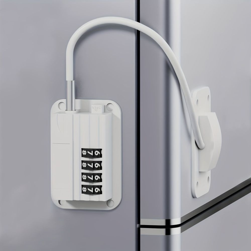 Adjustable Strap Refrigerator Lock with Personalized Password Security