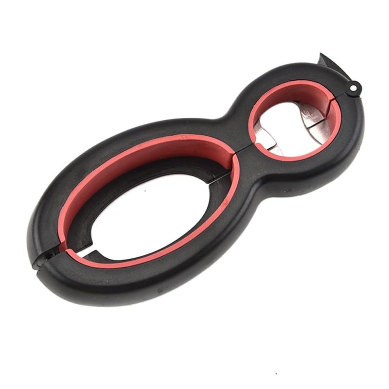 All-in-One Kitchen Opener with Comfortable Grip and Cutter