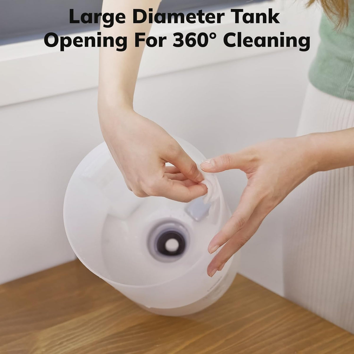 Cool Mist Humidifier with Extended Runtime and Ambient Lighting