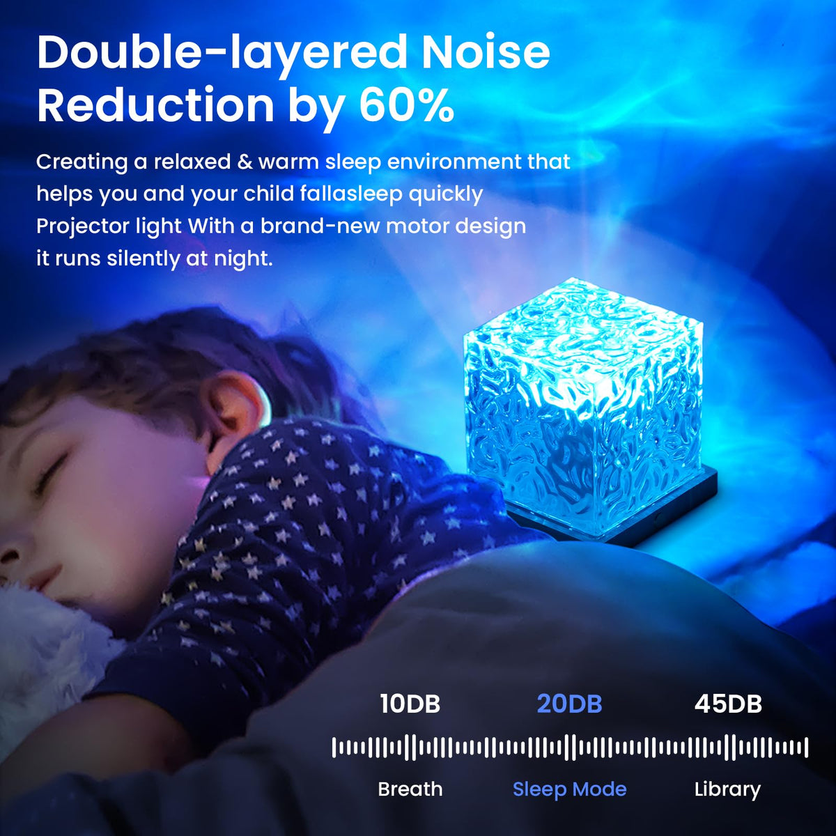 MoodWave LED Projector with Remote and 16 Color Choices