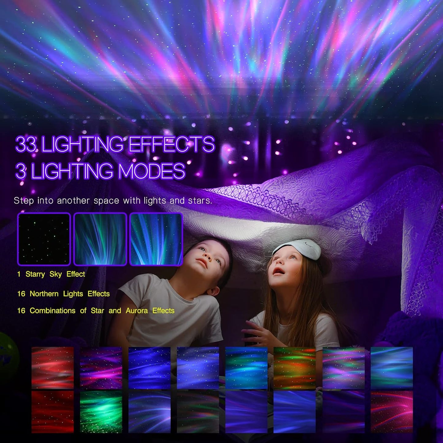 Celestial Dream Projector with Bluetooth Speaker & Remote Control