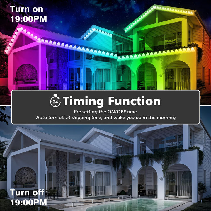 All-Season LED Outdoor Lighting System with App Control