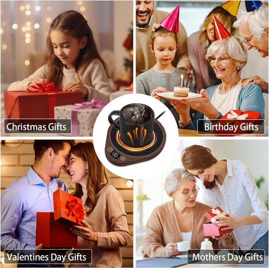 Premium Drink Warmer with Adjustable Heat and Safety Features
