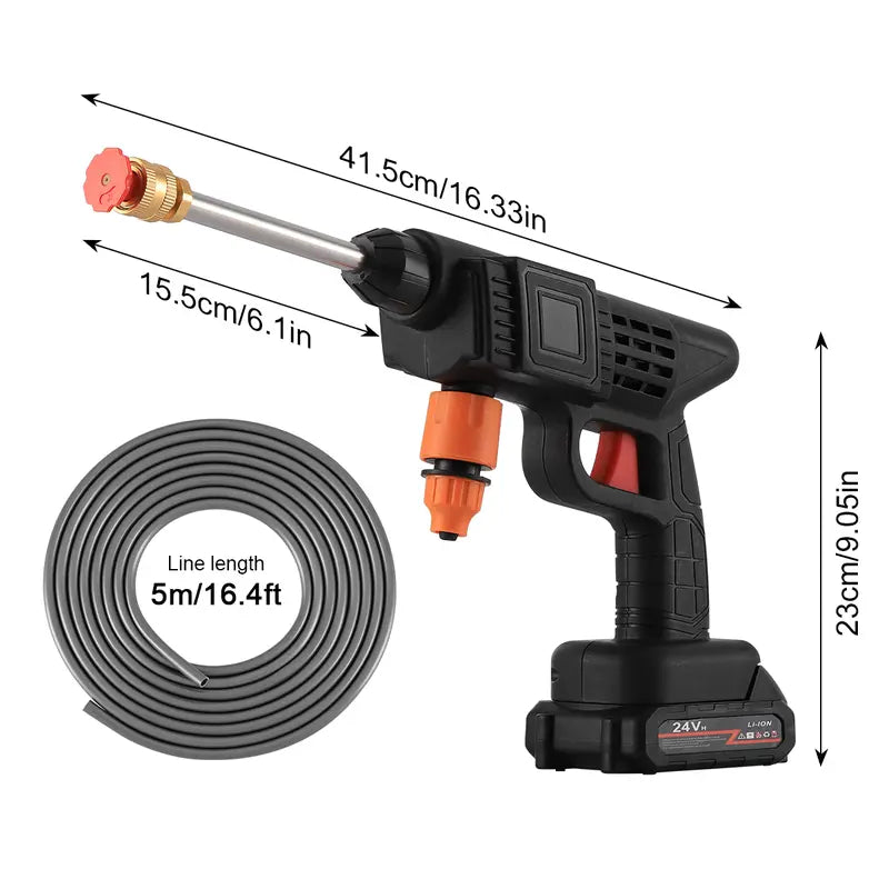 Portable High-Pressure Washer 380 PSI with Foam Dispensing and Dual Batteries