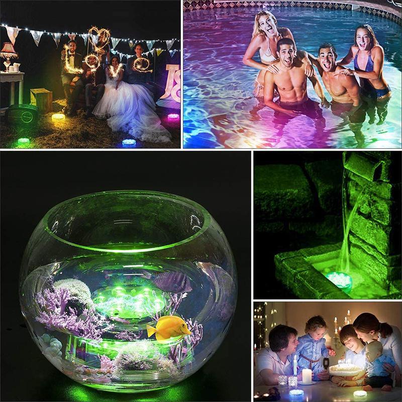 Vibrant LED Underwater Pool Light with Remote Control and Color Modes