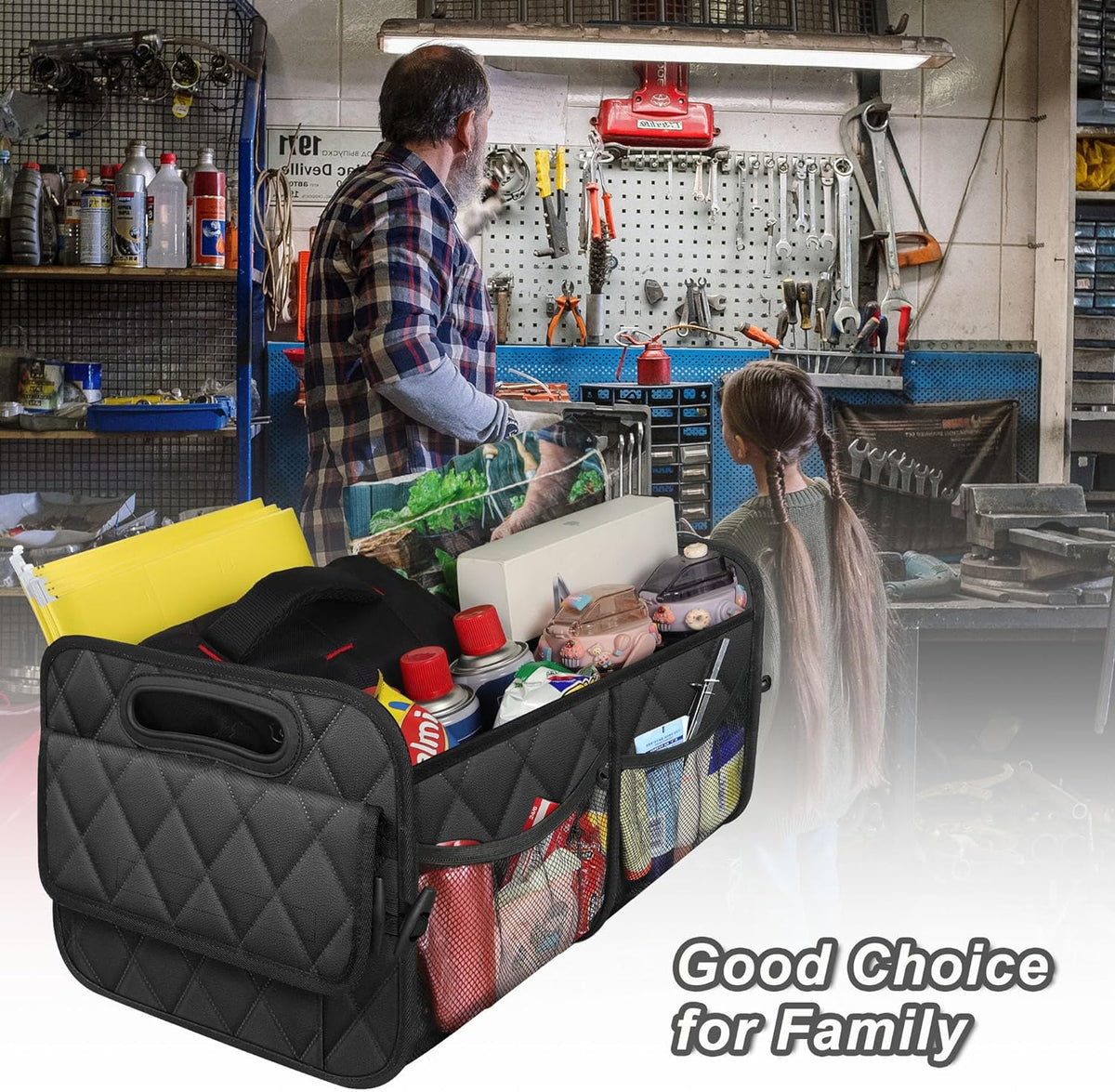 SmartFold Car Cargo Organizer with Customizable Sections