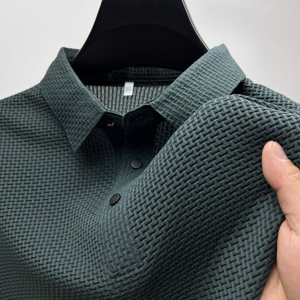 Men's Tailored Polo Shirt - Soft Cotton Blend for Everyday Style