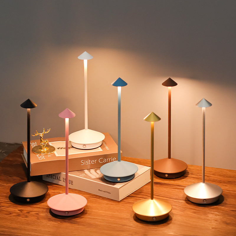 Cordless LED Touch Dimmable Table Lamp – Waterproof, Rechargeable, 5 Colors