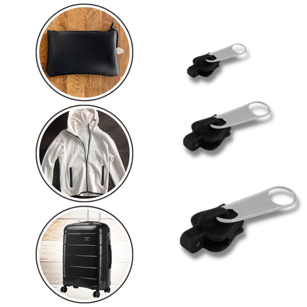 QuickFix Zipper Repair Kit with 6 Versatile Sizes for Easy Use