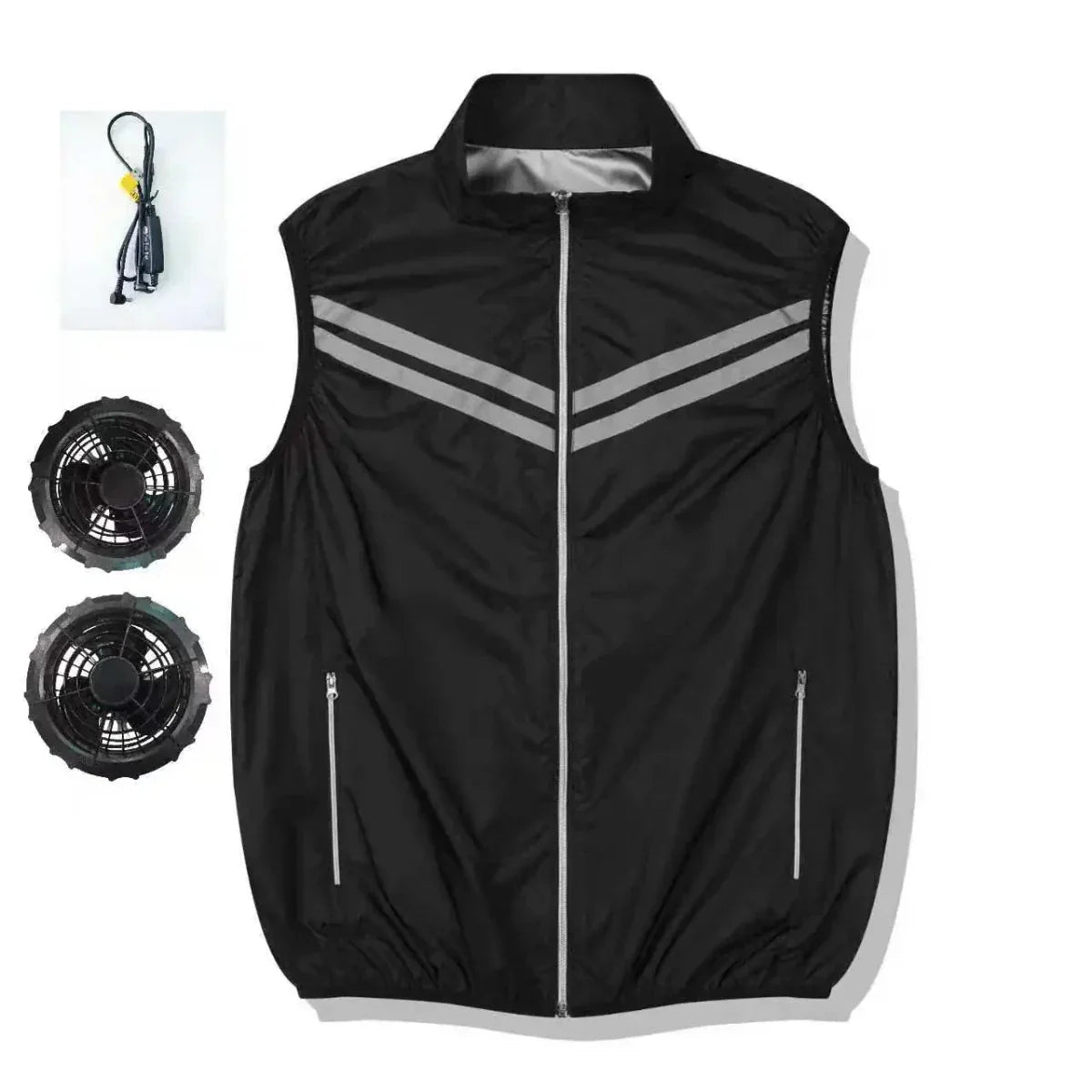 Lightweight Outdoor Cooling Vest Featuring Integrated Fan for Comfort