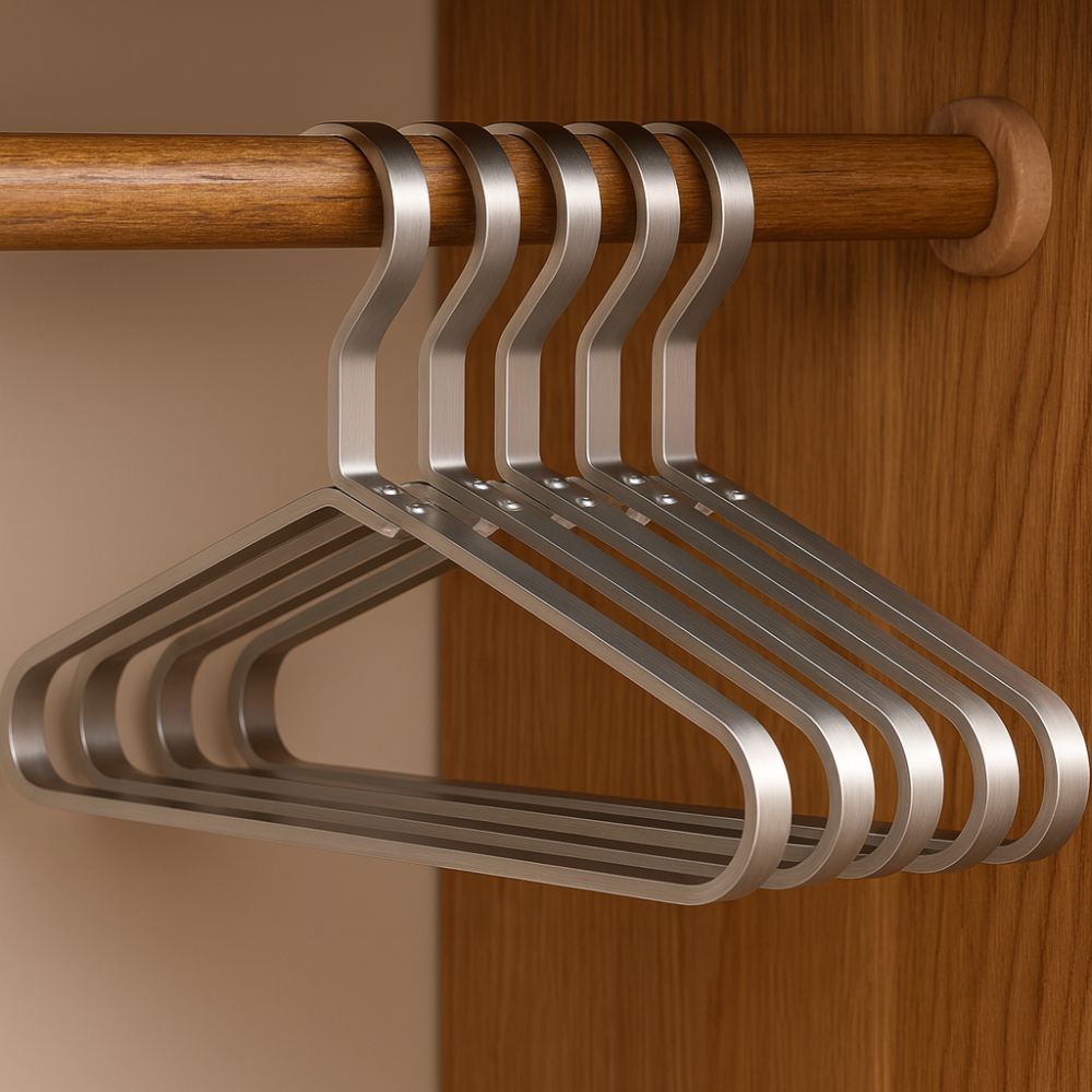 Compact Slimline Hangers with Non-Slip Design for Organized Closets