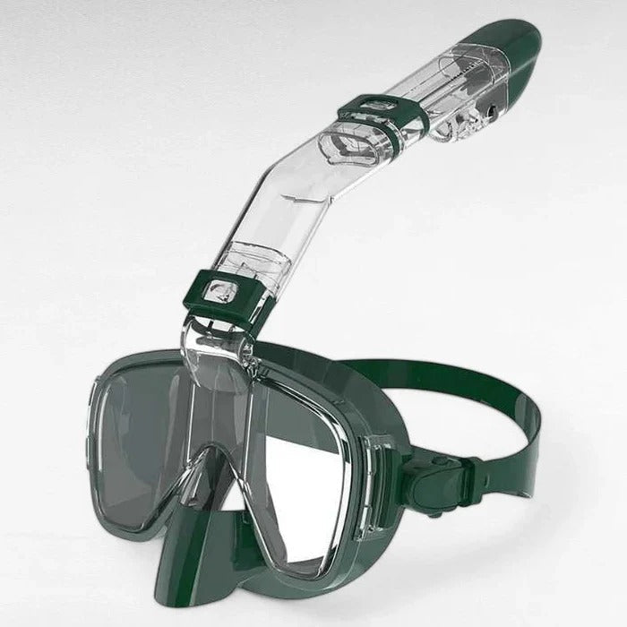Panoramic Vision Snorkeling Mask for Full Face with Dry Top Design