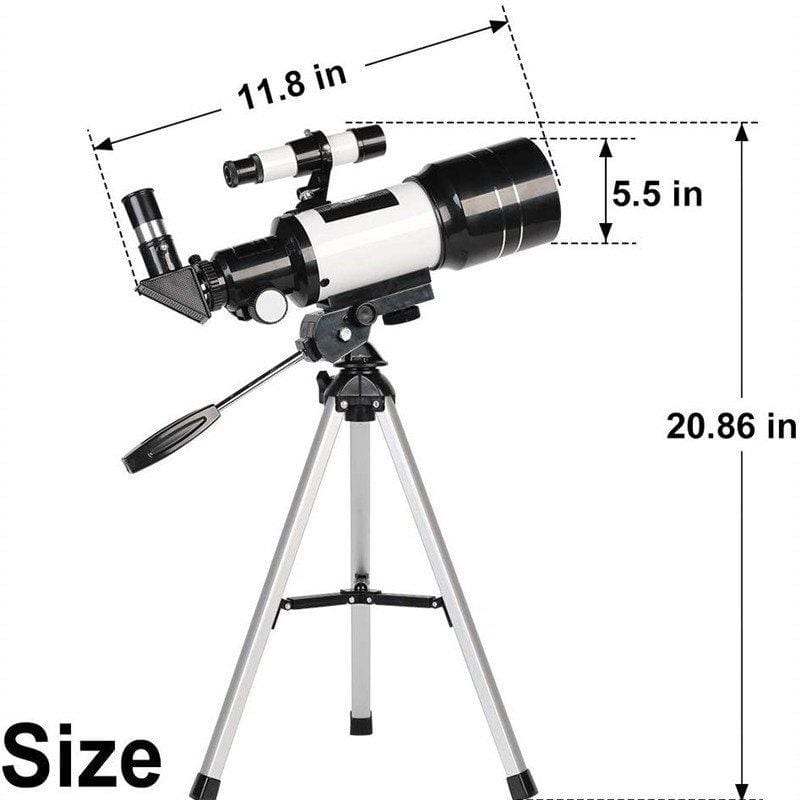 Refractor Telescope 70mm with Smartphone Holder for Stargazing