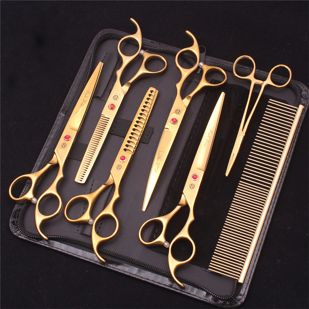 Precision Pet Grooming Scissors Set for Expert Trimming