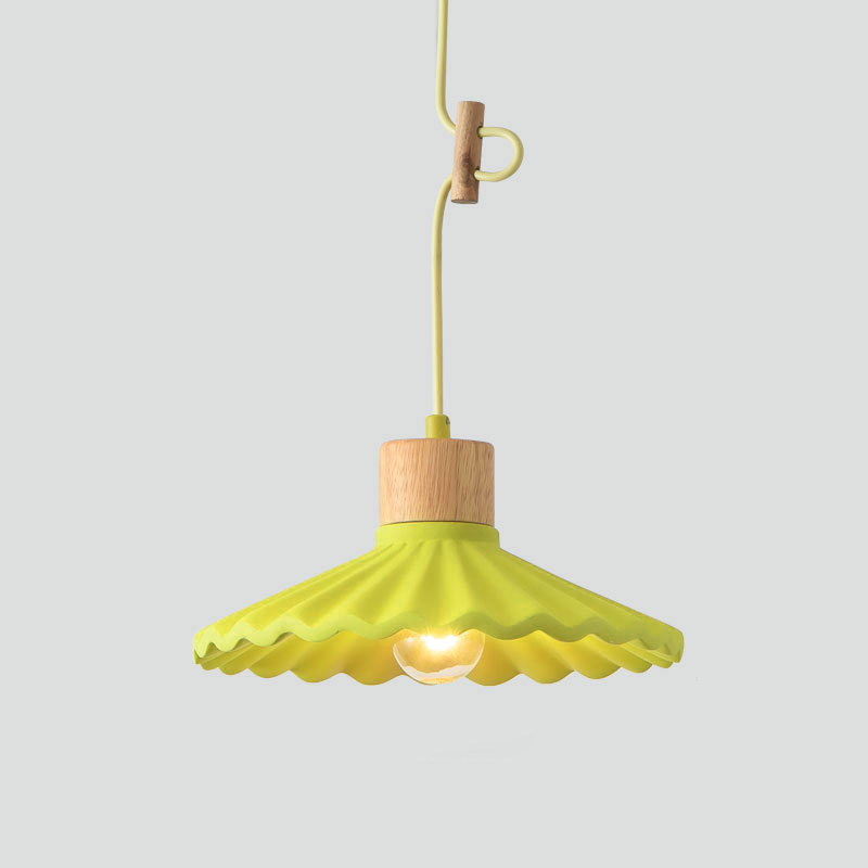 Stylish Pendant Light Fixture with Modern Scalloped Design