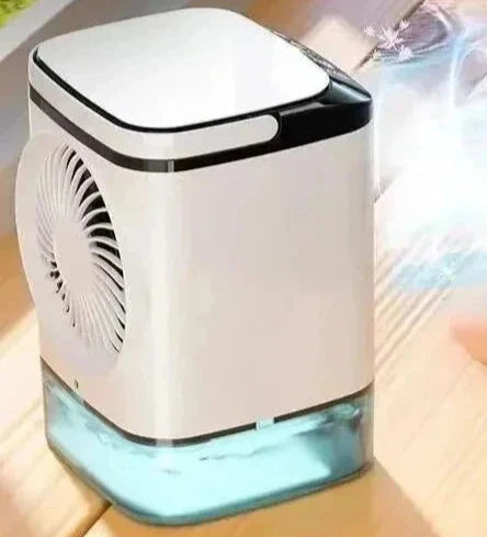 Compact Air Conditioner with Ice Tray and 3 Adjustable Speeds for Home and Travel