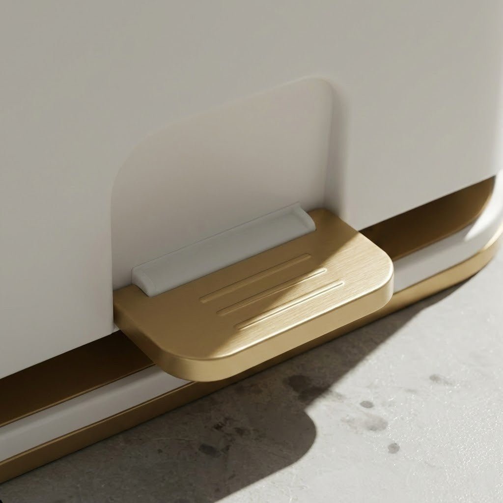 Compact Trash Can with Odor-Control Lid for Clean Bathrooms