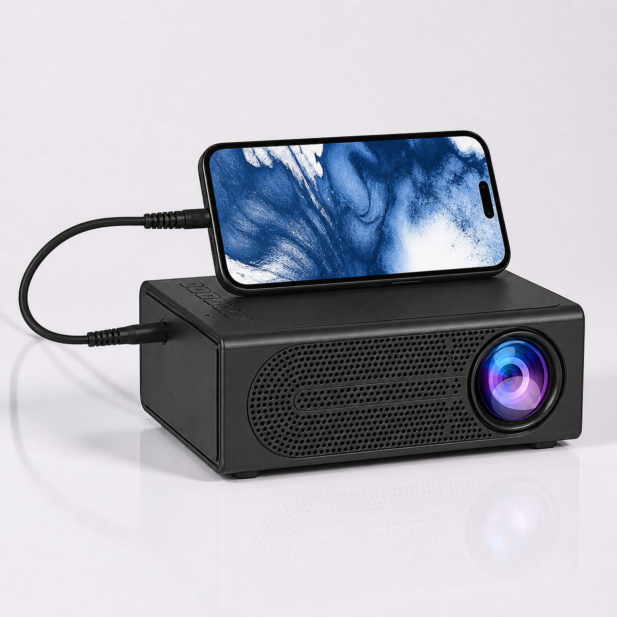 Compact 1080P Mini Projector – Ideal for Movies and Gaming