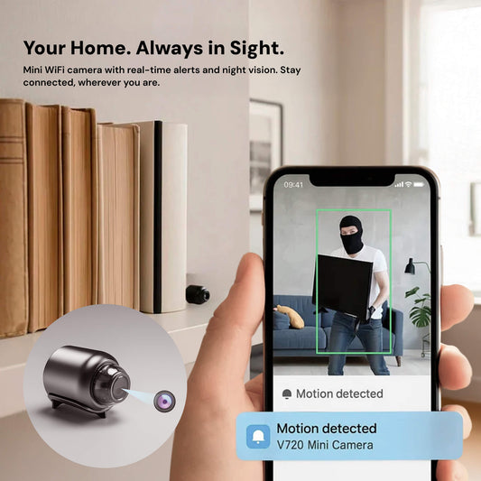 Wireless Camera with Night Vision 1080P for Stealthy Home Monitoring