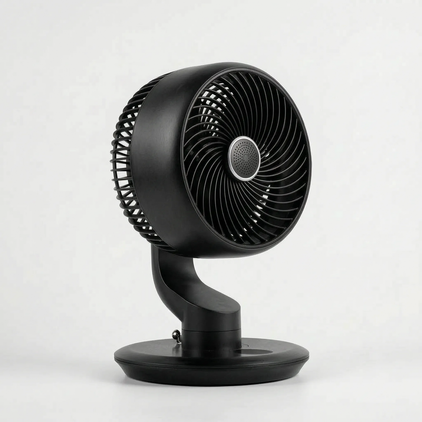 Compact Battery-Powered Desk Fan with Adjustable Tilt for Silent Use
