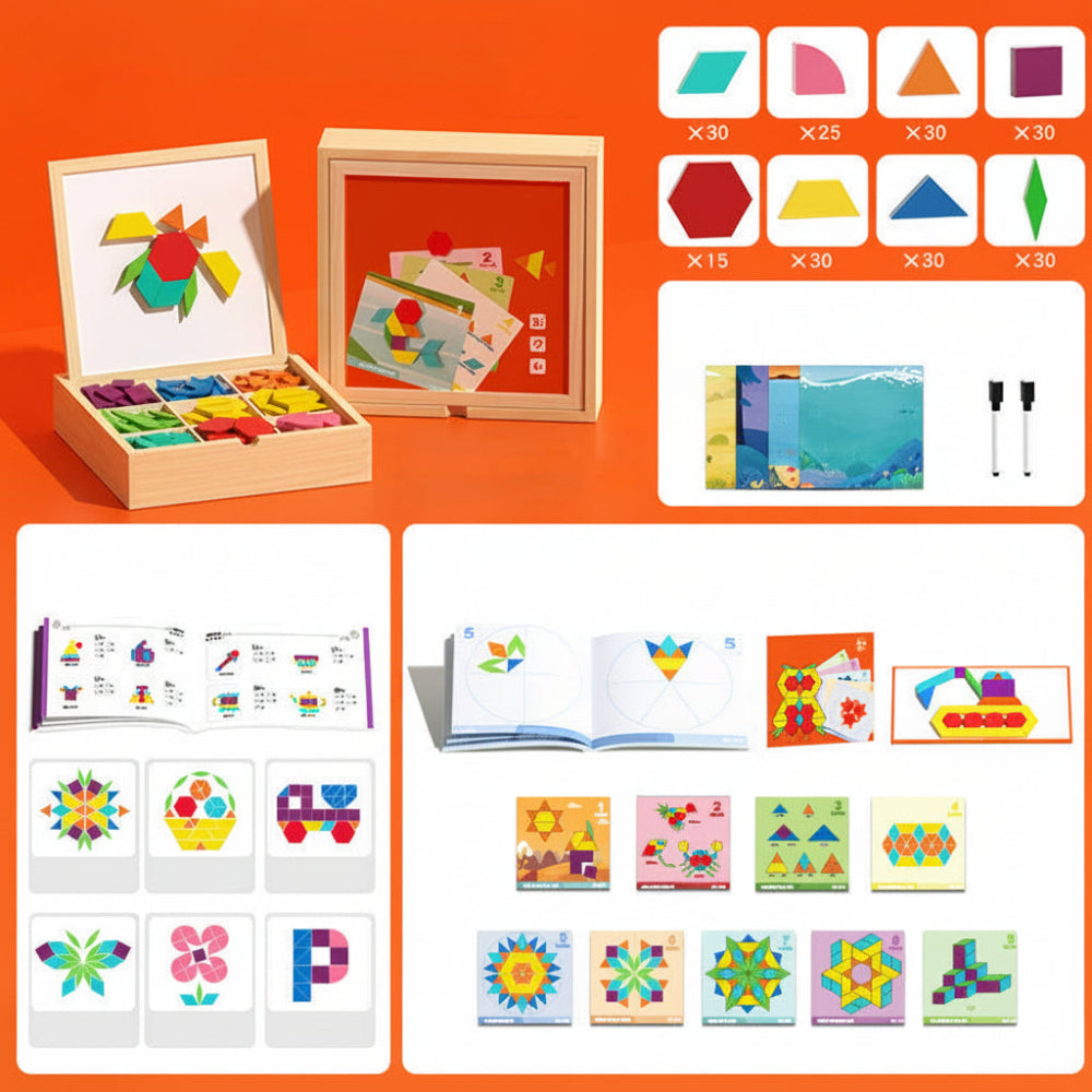 248-Piece Magnetic Puzzle Block Set – STEM Educational Toy