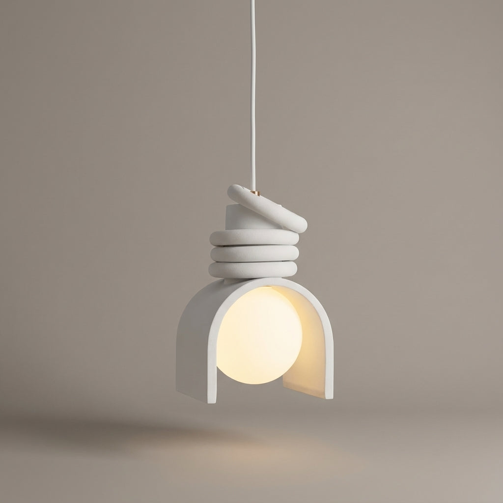 French Style Pendant Light – Soft Cream Finish for Elegant Lighting