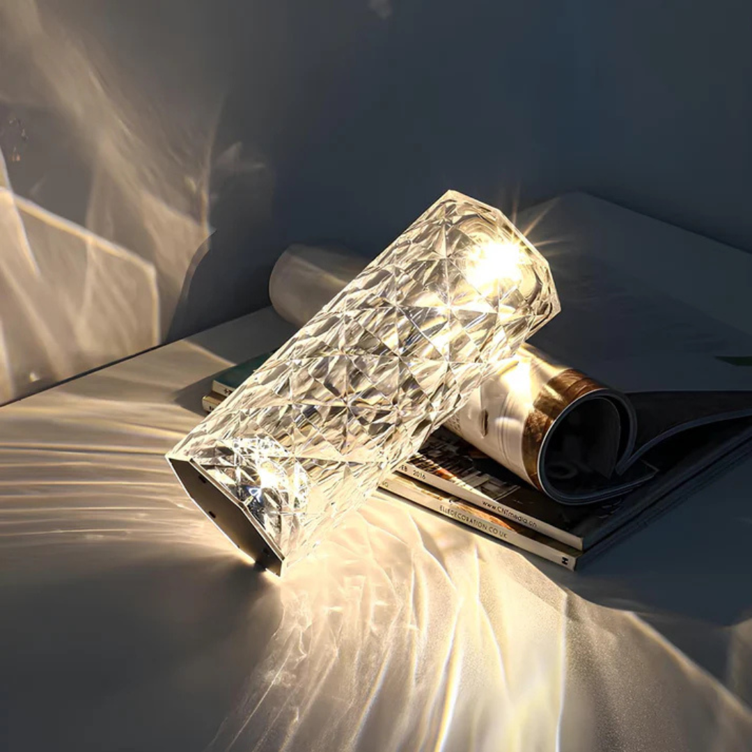 Touch-Controlled Crystal Lamp