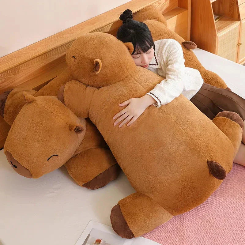 Cuddly Capybara Plush Toy | Cozy Stuffed Pillow with Soft Filling