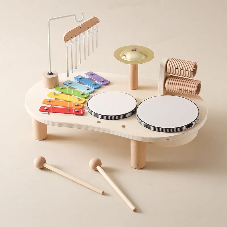 Deluxe Toddler Musical Ensemble with Drum, Xylophone, and More