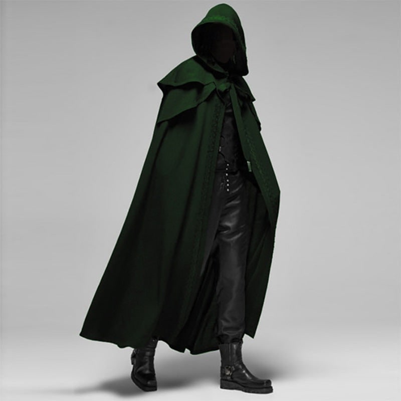 Gothic Hooded Cape for Halloween Costumes | Elegant Design for Intrigue