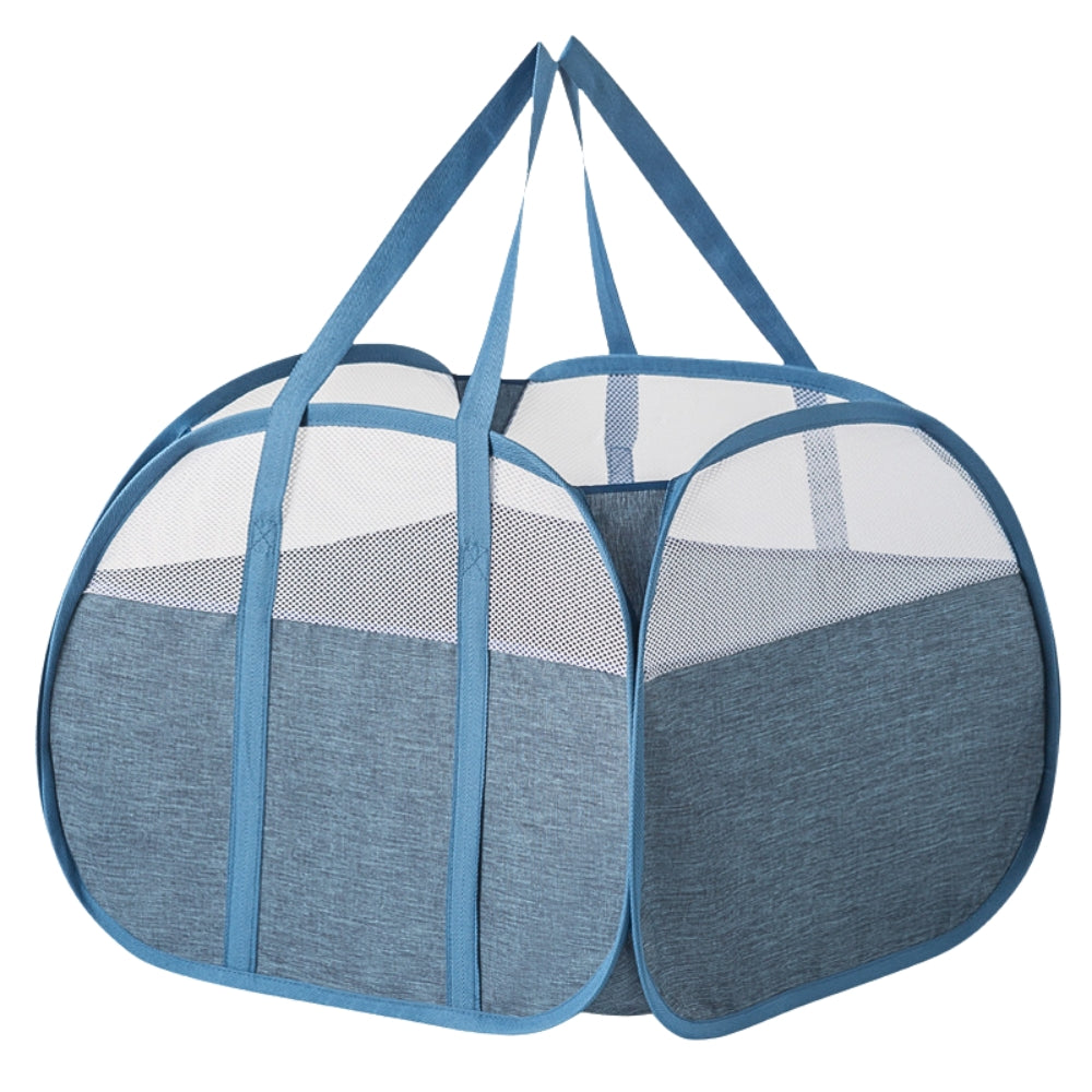Portable Laundry Bin with Sturdy Handles for Convenient Carrying