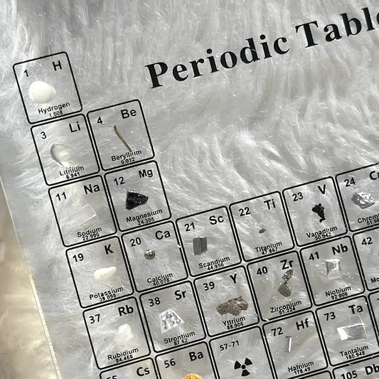 Acrylic Periodic Table with 83 Real Elements and LED Illumination