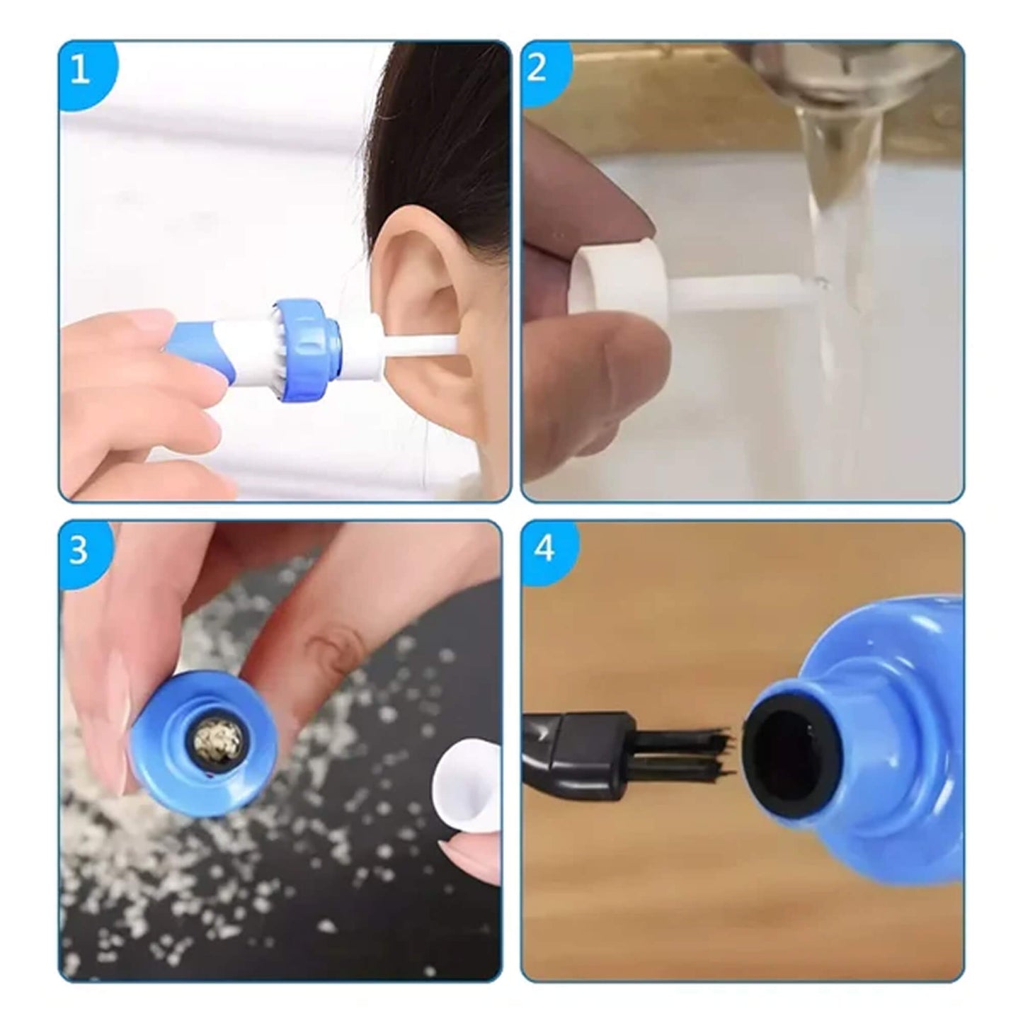 Ear Clean Pro: Electric Wax Removal Tool with Silicone Tip