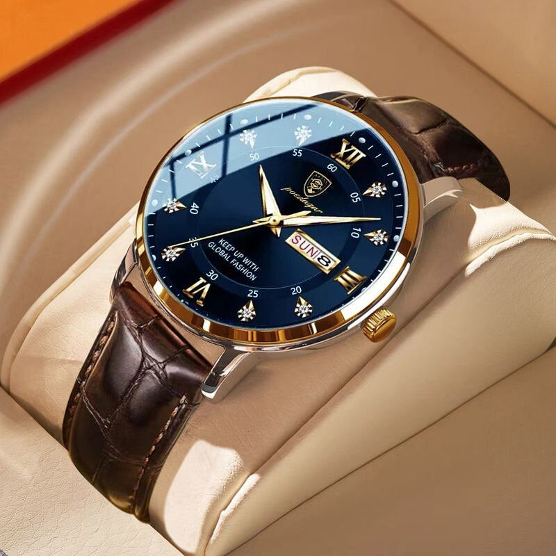 Men's Stylish Watch with Stainless Steel Case – Water Resistant