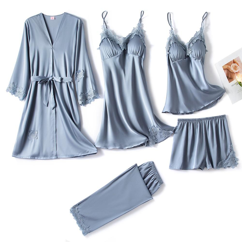 Soft Satin Pajama Set for Women with Adjustable Straps – Comfort for Sensitive Skin