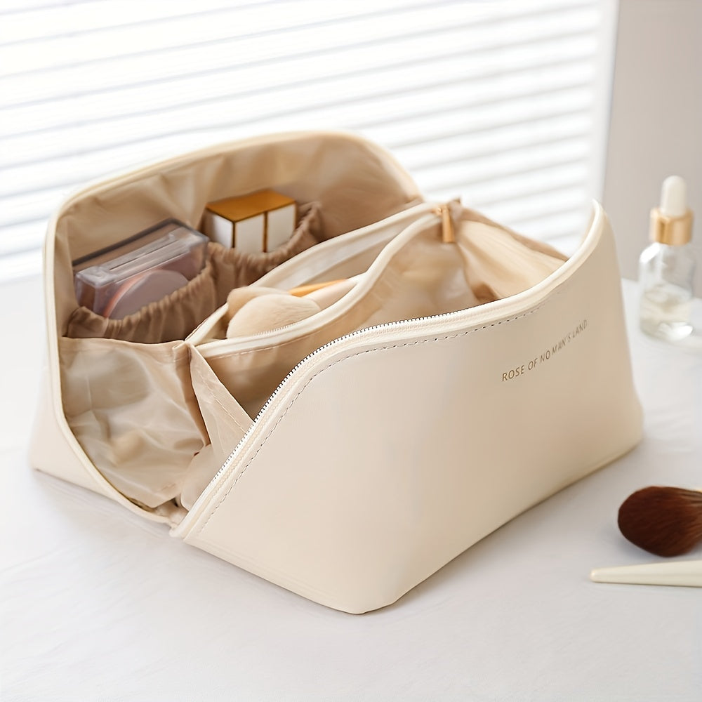 Stylish Toiletry Organizer – Zip Closure Travel Makeup Bag