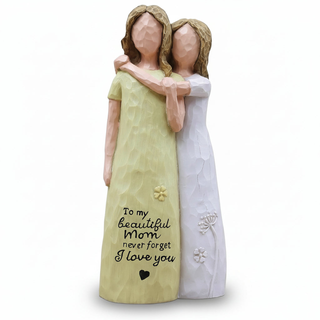 Figurine of Mother and Daughter – Sentimental Family Home Decoration