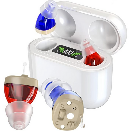 Adjustable Volume In-Ear Sound Amplifier – Rechargeable for Clarity
