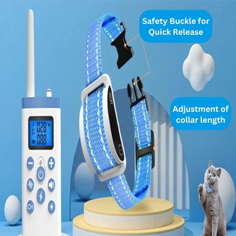 Adjustable Cat Training Collar with Sound and Vibration Alerts