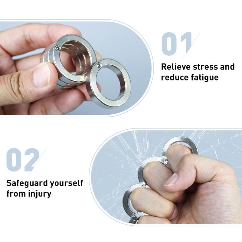 Foldable Stress Relief Device - Four-Finger Trigger Ring