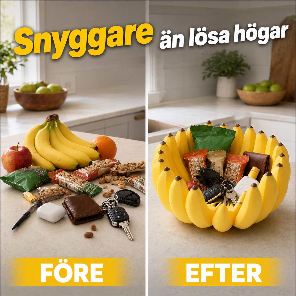 Fruit Storage Bowl in Banana Shape