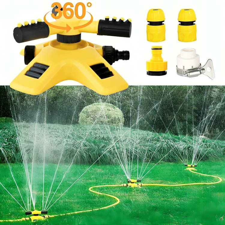 Adjustable Nozzle Lawn Sprinkler for Efficient 360° Watering Coverage