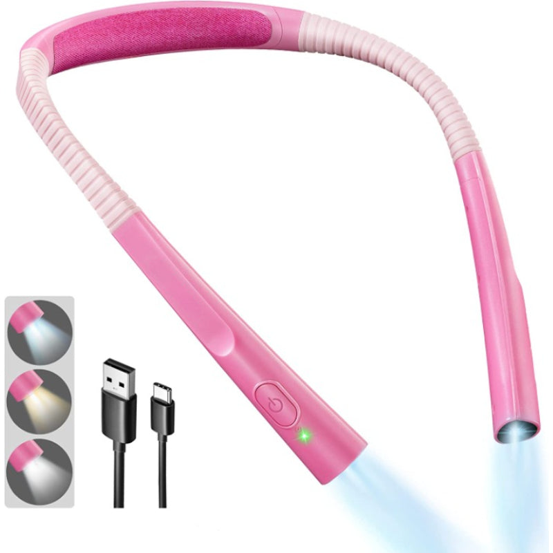 Adjustable Brightness and Color LED Neck Lamp – Ergonomic Reading Light