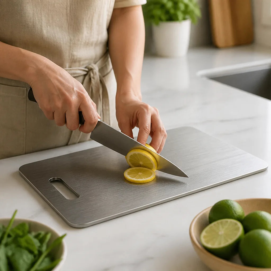 Antibacterial Stainless Steel Cutting Board