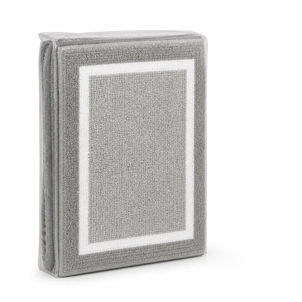 Bath Mat Set Textured Machine Washable & Quick Drying