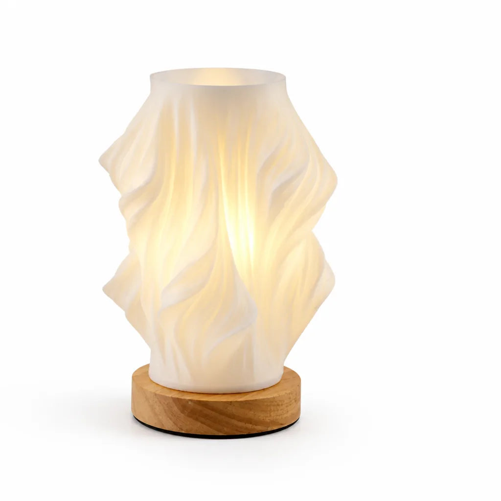 Flowing Silhouette Dimmable Bedside Led Table Lamp (3-Level)